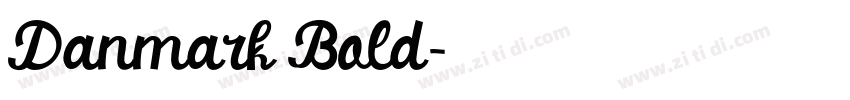 Danmark Bold字体转换